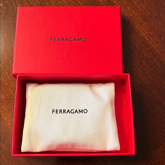 Salvatore Ferragamo Black Leather bracelet with Silver Accents NWT - Picture 8 of 13